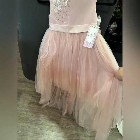FINAL SALE✨
PINK GIRLS Elegant Pink Kids Dress - Picture 9 of 10